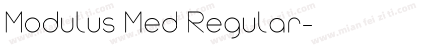 Modulus Med Regular字体转换